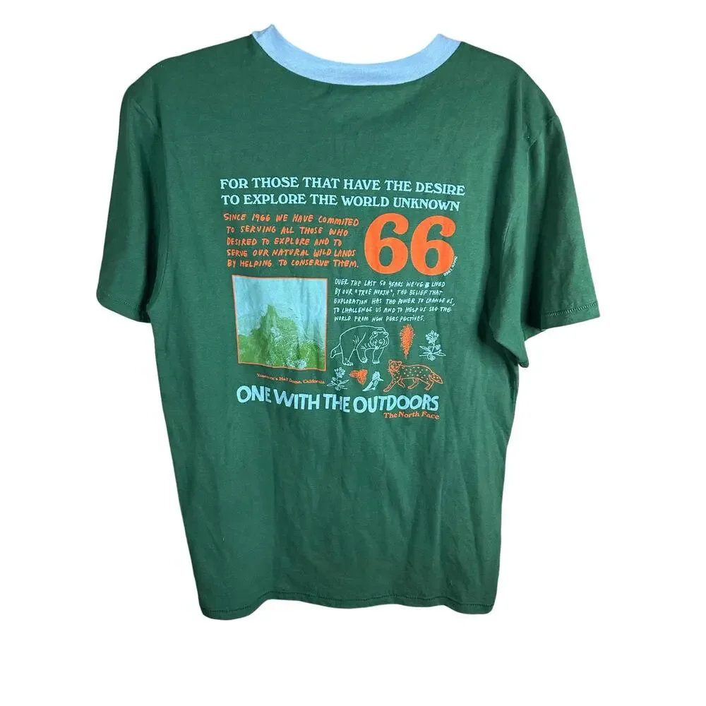 Urban outfitters The North Face Teal and Green Medium 66 t-shirt